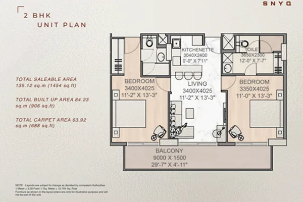 2 BHK Plan